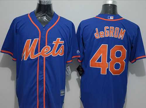 New York Mets #48 Jacob DeGrom Blue New Cool Base Alternate Home Stitched Baseball Jersey,We sell and wholesale New York Mets #48 Jacob DeGrom Blue New Cool Base Alternate Home Stitched Baseball Jersey on line form chian!